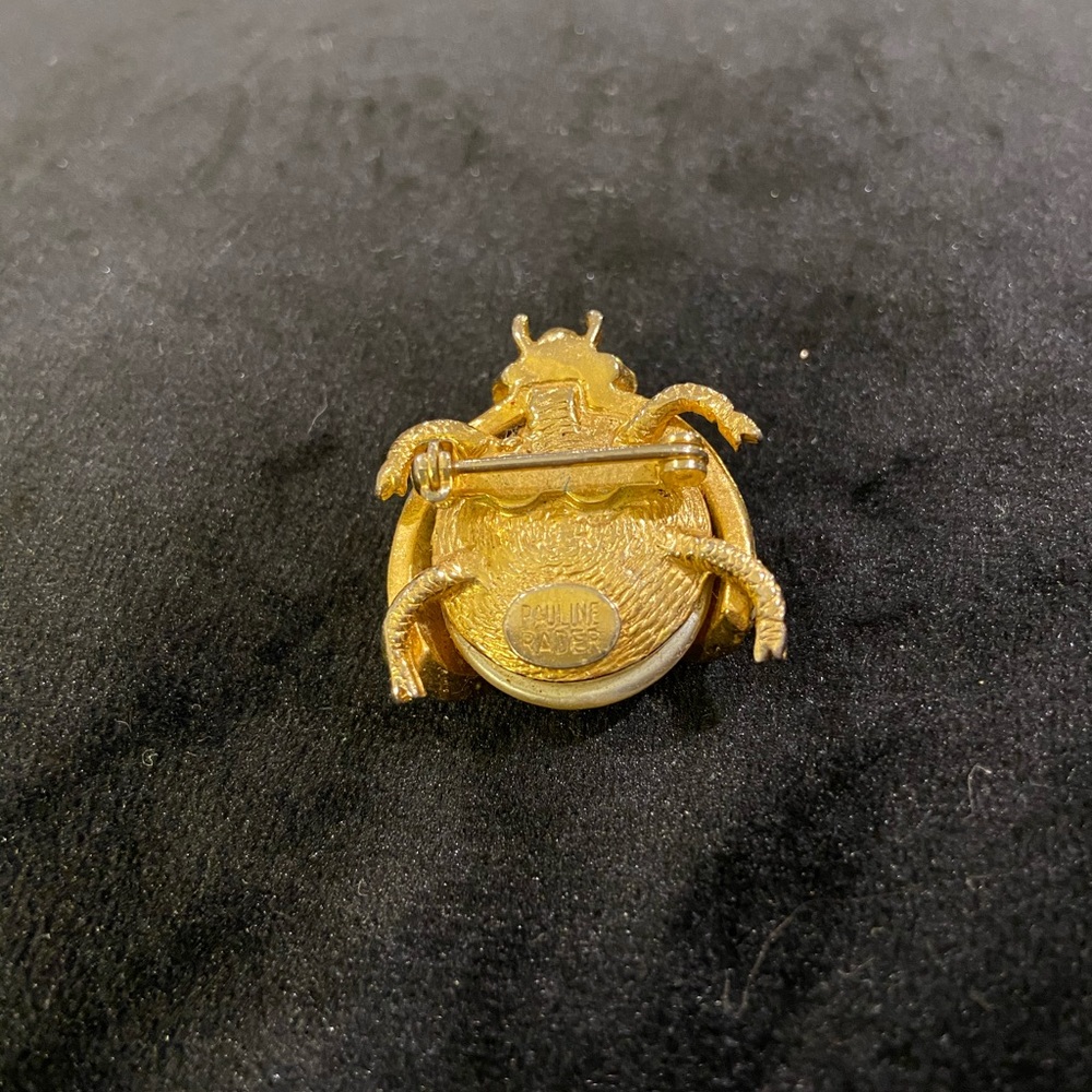 Vintage Pauline Rader Lady Bug Brooch - Picture 3 of 3